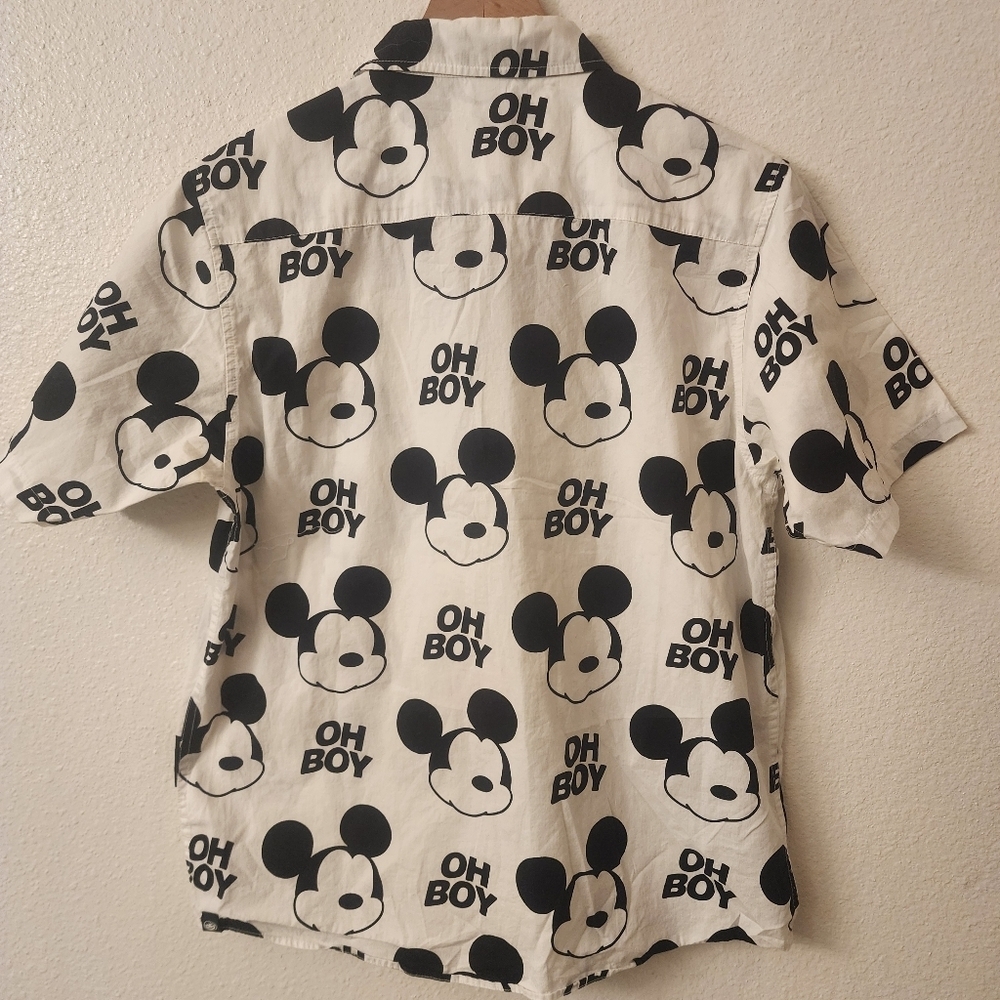 Mickey Mouse Disney Collection Neff Button Down Shirt Mens Small - Picture 7 of 7
